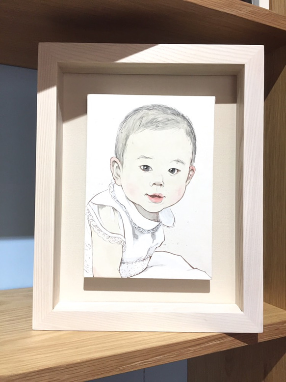 受注製作・日本画で描く肖像画 4枚目の画像