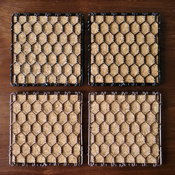 亀甲編みコースター 3枚目の画像