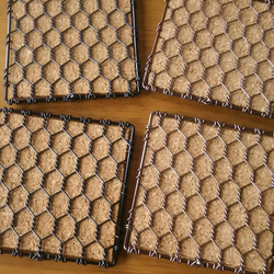 亀甲編みコースター 5枚目の画像