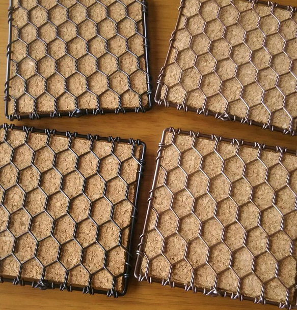 亀甲編みコースター 5枚目の画像