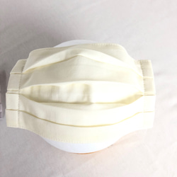 秋色マスク・綿ローンとシングルガーゼの組み合わせ・ボックスプリーツマスク（10色）（２サイズ） 2枚目の画像
