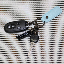 Creema 限定福袋 [前 5 名] 保溫午餐手提袋 (黑色/深藍色) 和真皮鑰匙扣 第9張的照片