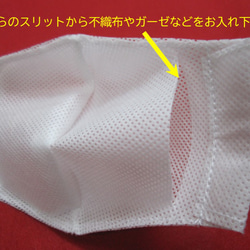 簡単に不織布が取り換えできる洗える立体型ダブル仕様マスク（女性・子供用） 5枚目の画像