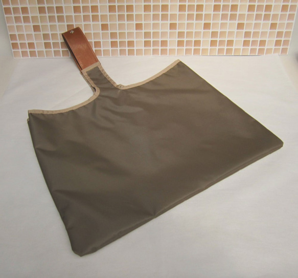 堅固緊湊、防水防水環保袋（L 尺寸：駝色） 第2張的照片