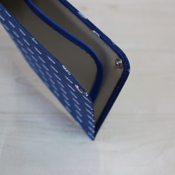 可乾淨存放口罩的多功能口罩盒（法國STOF公司，遊艇圖案布料：藍色） 第2張的照片