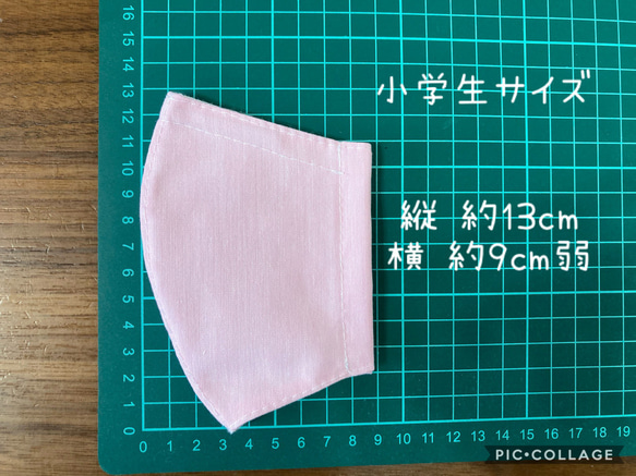 【受注製作＊送料無料】ハンドメイド 立体マスク 子供用 野いちご 3枚セット 9枚目の画像