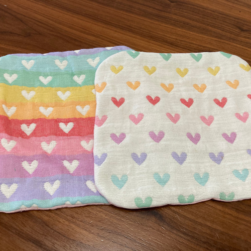 fuwara＊ぱんだガーゼはんかちset❤︎ピンク