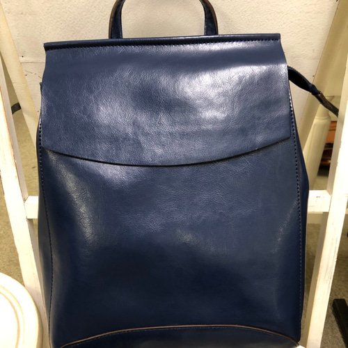 軽くてシンプルなレザー3way リュック☆通勤、通学☆レディース