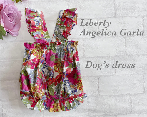 No.35 ハンドメイド犬服 ドットスムースのキャミバルーンワンピ 0_bbc8f35a3935148680f84abdbd17