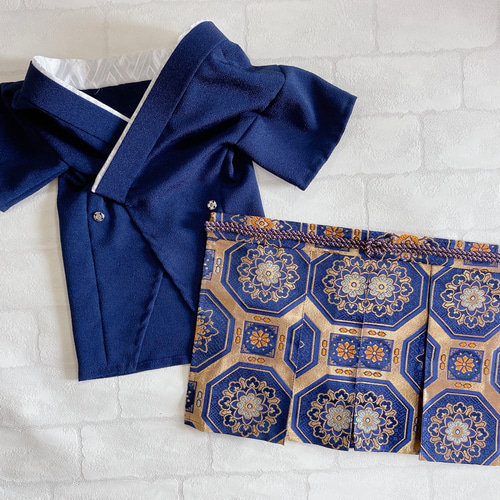 わんこ用 犬用 裏地付き袴金蘭袴