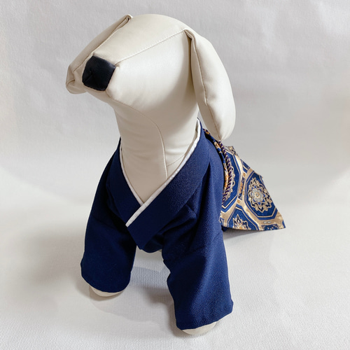 わんこ用 犬用 裏地付き袴金蘭袴