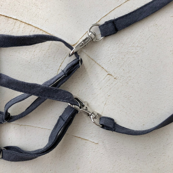 尺寸訂購吊帶 2WAY 面罩 (M) 法國亞麻鼻線帶過濾袋 第5張的照片