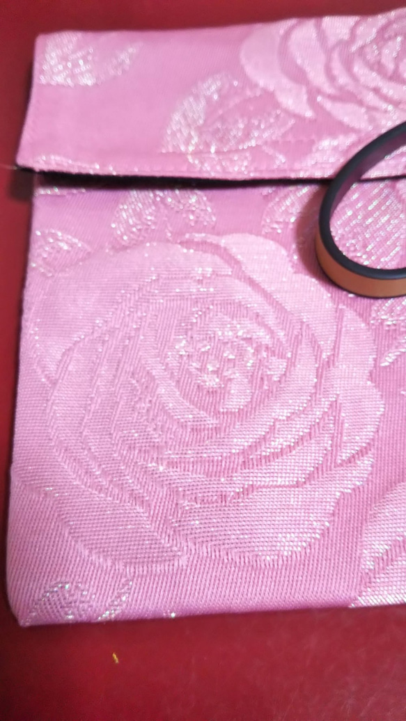 薔薇帯リメイクミニバッグ 2枚目の画像