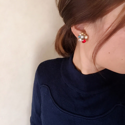 jewelry box  【red】ピアス 2枚目の画像