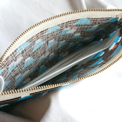 【即日発送可】マスクポーチ/富士山ブラウン 2枚目の画像