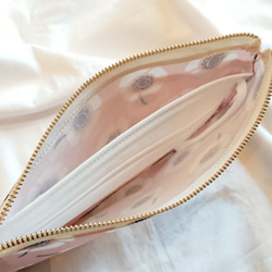 【即日発送可】マスクポーチ/あねもねピンク 2枚目の画像