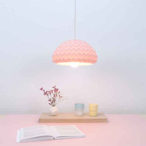 パステルピンクペンダントランプ - Kasa Pink シーリングライト