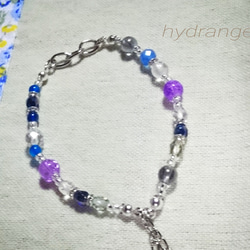 冬の空blue.+*:ﾟ+｡.bracelet 4枚目の画像