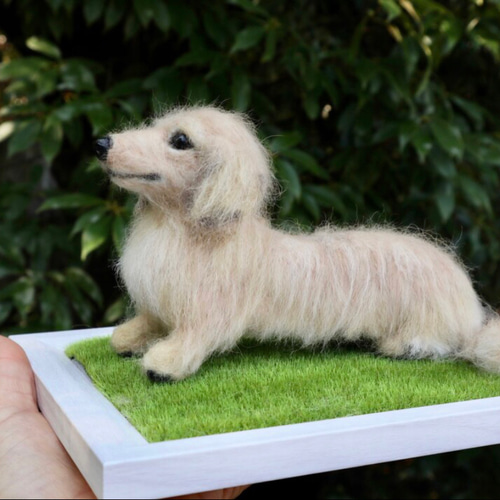 オーダー ダックスフンド 羊毛フェルトダックス♡うちの子そっくり