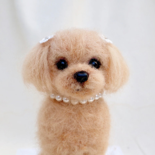 受注製作 》オーダー 犬♡うちの子製作♡羊毛フェルト♡トイプードル 