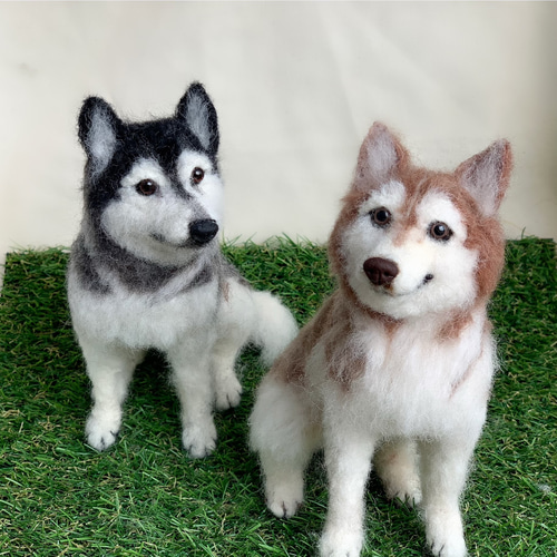 オーダー《受注製作》羊毛フェルト♡シベリアンハスキー