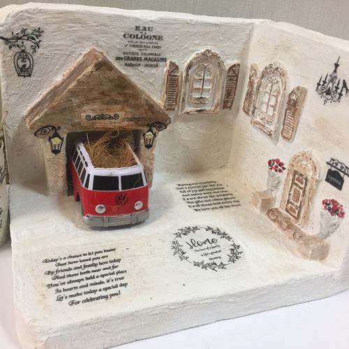 モルタル造形　モルタルハウス　モルタルフォトスポット　撮影スポット　ミニチュア モルタル撮影スポット オーダーメイド - néo chérry blòssom'S