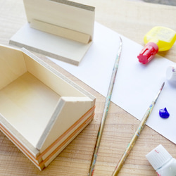 【手作りキット】お家で作ろう♪オリジナル木工クラフト『おうち箱』 6枚目の画像