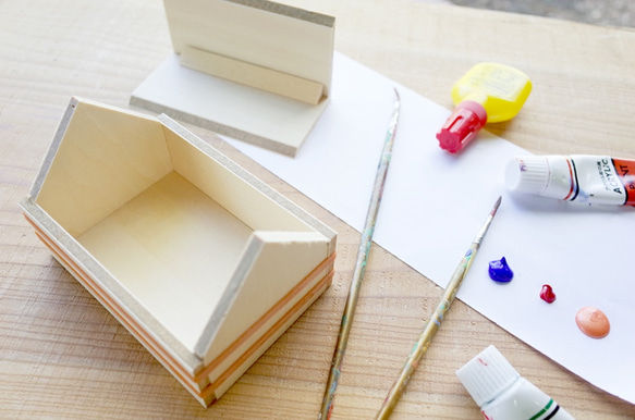 【手作りキット】お家で作ろう♪オリジナル木工クラフト『おうち箱』 6枚目の画像
