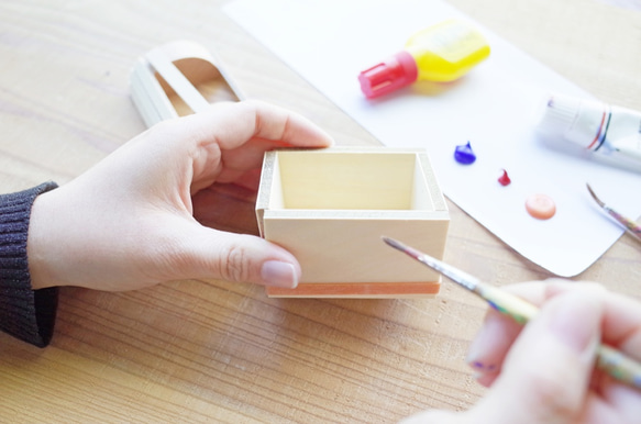 【手作りキット】お家で作ろう♪オリジナル木工クラフト『トキメキ宝石箱』 5枚目の画像