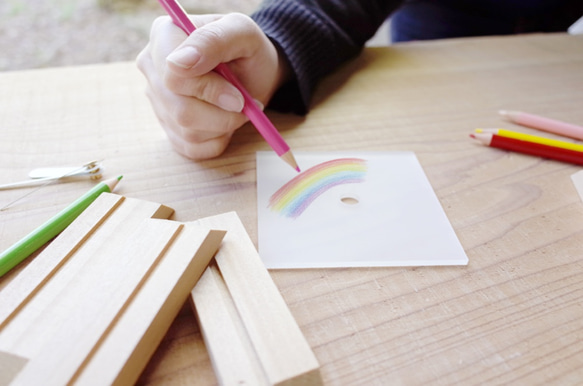 【手作りキット】お家で作ろう♪オリジナル木工クラフト『アート時計』 7枚目の画像