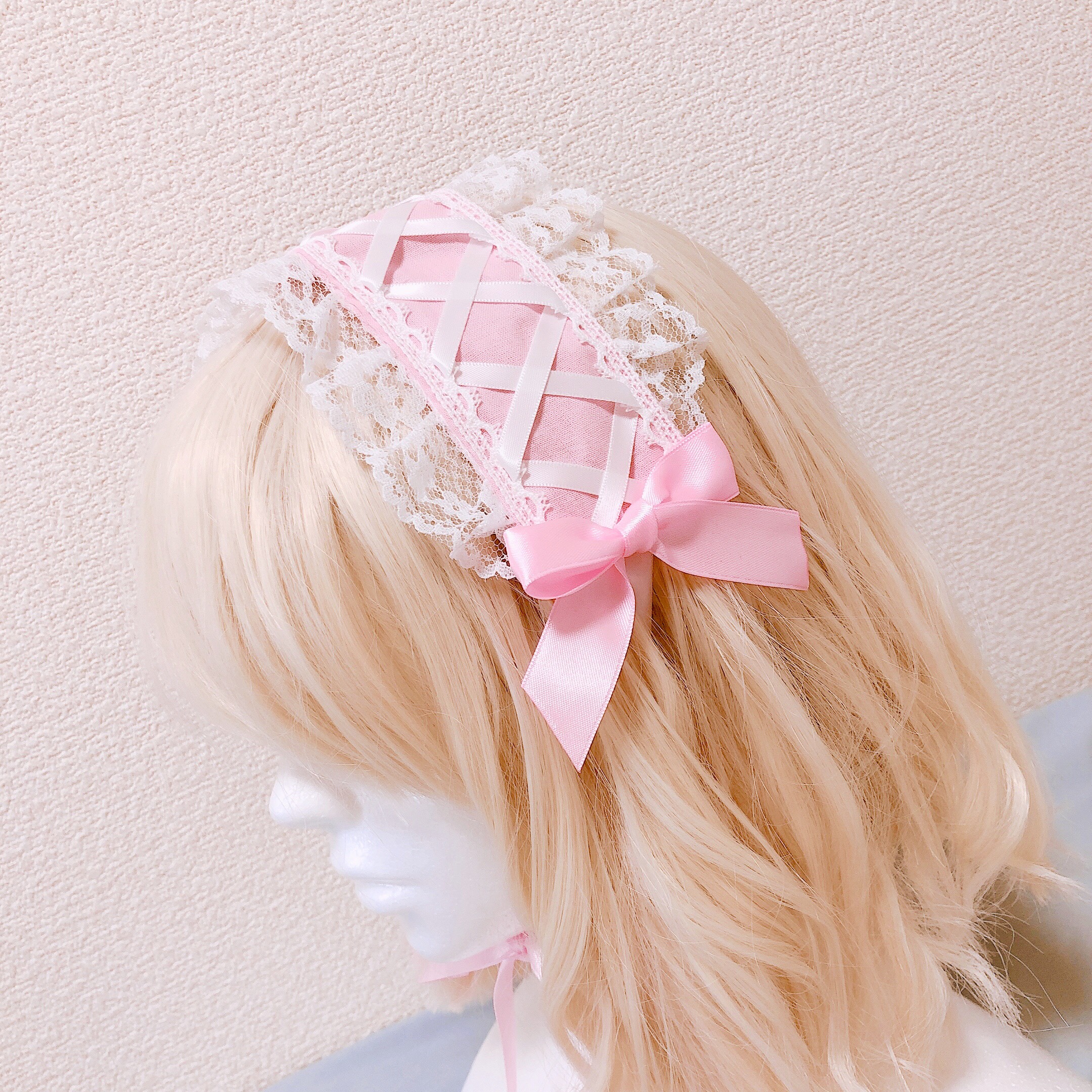 ●BABY● 初期 3つリボンヘッドドレス ピンク 未使用 ○BABY○ 初期 3つリボンヘッドドレス ピンク 未使用 ○BABY○ 初期