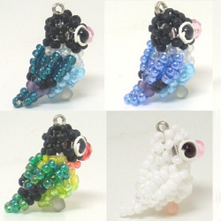 Little beaded bird strap 情侶鸚鵡 牡丹鸚鵡 愛情鳥 love bird Vol.3 第3張的照片