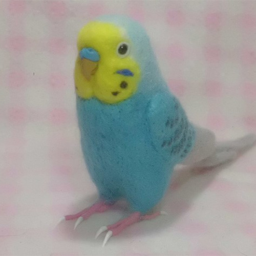 ライフサイズ♪ セキセイインコ レインボー ブルー 鼻の色変更