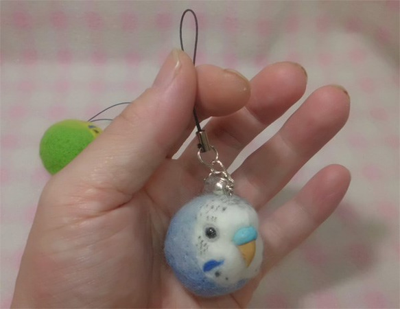 虎皮鸚鵡14★鑰匙扣/手機的魅力/耳機插孔 / Budgerigar 14★Key chain/phone charm 第1張的照片