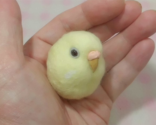 ゆかり様　華様　確認用　セキセイインコルチノーの置物　羊毛フェルト【確認用】 1_1cee6bbecf6d0c75803e169c6165