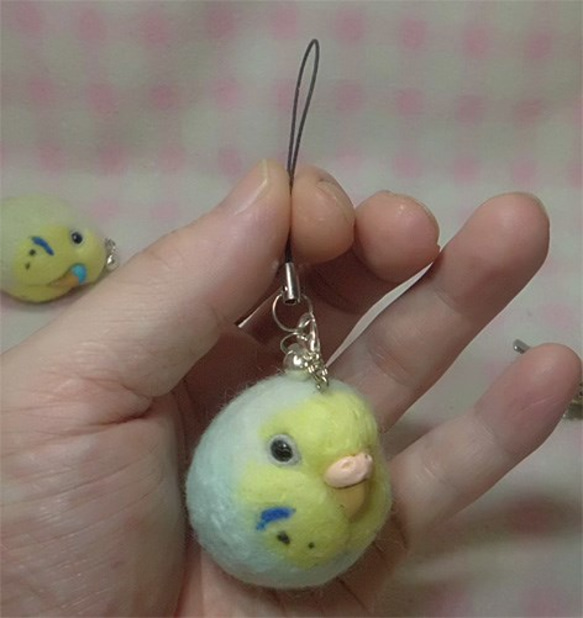 虎皮鸚鵡10★鑰匙扣/手機的魅力/耳機插孔 / Budgerigar 10★Key chain/phone charm 第1張的照片