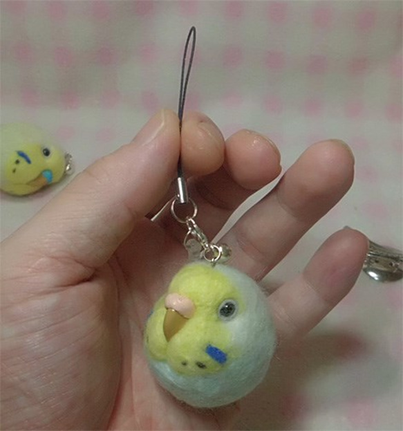 虎皮鸚鵡10★鑰匙扣/手機的魅力/耳機插孔 / Budgerigar 10★Key chain/phone charm 第2張的照片