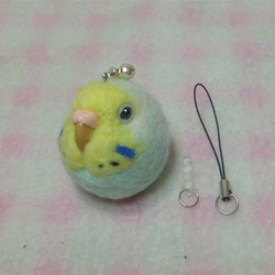 虎皮鸚鵡10★鑰匙扣/手機的魅力/耳機插孔 / Budgerigar 10★Key chain/phone charm 第3張的照片