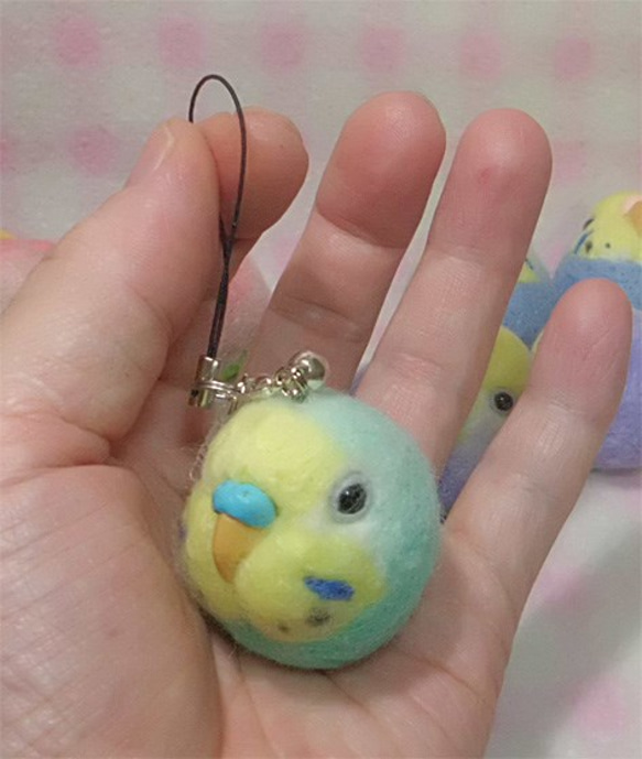 虎皮鸚鵡9★鑰匙扣/手機的魅力/耳機插孔 / Budgerigar9★Key chain/phone charm 第1張的照片