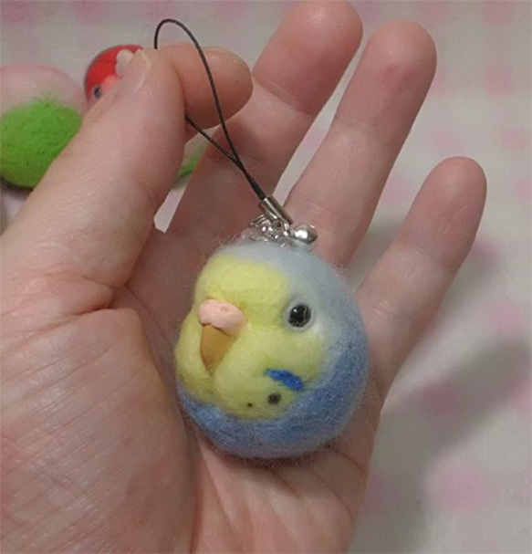 虎皮鸚鵡8★鑰匙扣/手機的魅力/耳機插孔 / Budgerigar8★Key chain/phone charm 第2張的照片