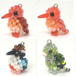 ♡koko♡　ことりのおうち２個セット　ウォルナット＆ライトオーク　特注品 オーキッドホワイト25cm ウォールデコレーション - 壁インテリア