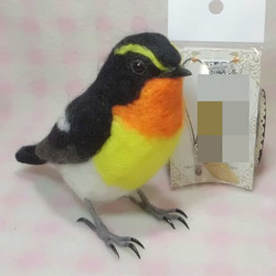 羊毛フェルト リアル オカメインコ ノーマル（オス）ほぼライフサイズ