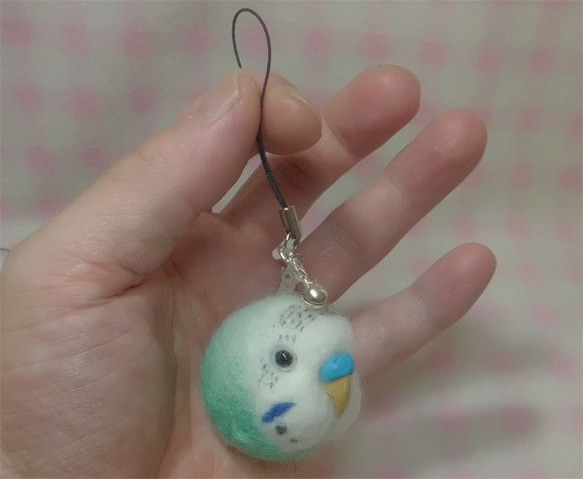 虎皮鸚鵡4★鑰匙扣/手機的魅力/耳機插孔 / Budgerigar4★Key chain/phone charm 第3張的照片