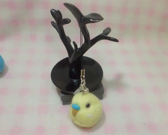 虎皮鸚鵡3★鑰匙扣/手機的魅力/耳機插孔 / Budgerigar 3★Key chain/phone charm 第4張的照片