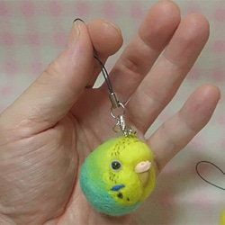 虎皮鸚鵡1★鑰匙扣/手機的魅力/耳機插孔 / Budgerigar 1★Key chain/phone charm 第2張的照片