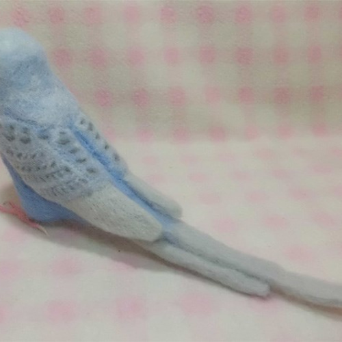 【季節外れの為売り切りセール♪】ハンドメイド　セキセイインコ　BIG ぬいぐるみ 季節外れの為売り切りセール】ハンドメイド セキセイインコ BIG