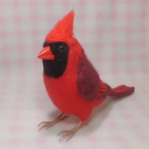 リアルサイズ♪ 猩々紅冠鳥（ショウジョウコウカンチョウ