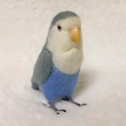 ライフサイズ♪ コザクラインコ バイオレット 羊毛フェルト 受注