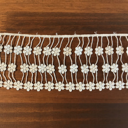 2m レーヨンケミカルレース 小花柄 日本製 lace-No,022 2枚目の画像