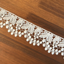 再販 1.8m コットンケミカルレース ぶどう柄 日本製 lace-No,024-1.8 6枚目の画像